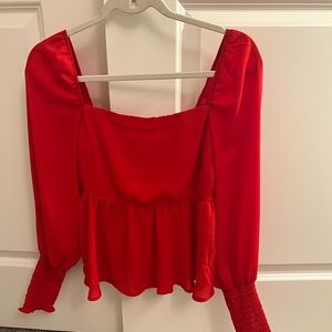 Red Francesca’s blouse